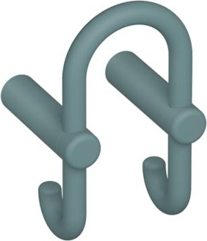 801.90B030 Двойной крючок для гардероба HEWI Edition matt | Polyamid  - Вид №7