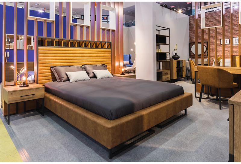 30666 Кровать с ортопедическим основанием и ящиком 1.4 Loft Грейс Браун R-HOME 401720465h_Браун - Вид №2