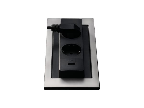 Электрическая розетка из нержавеющей стали с USB Barazza 1PPB ARCH-00068242