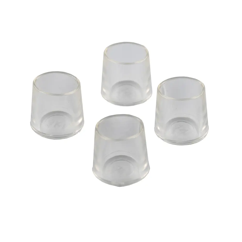 Заглушка на мебельную ножку KONSENSA 14 мм круглые пластик цвет прозрачный 4 шт. 89437108 STLM-2188901  - Вид №1
