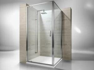 VISMARAVETRO Индивидуальная угловая душевая кабина из закаленного стекла Junior
