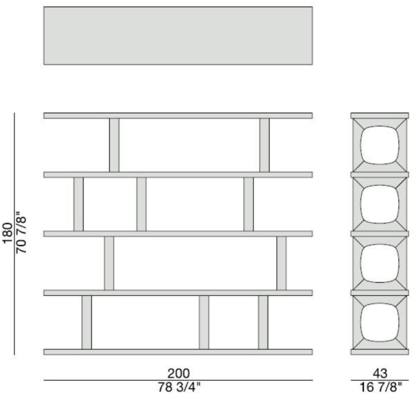 Porada Стеллаж деревянный разделительный открытый Iron sun-id-1481443 - Вид №3