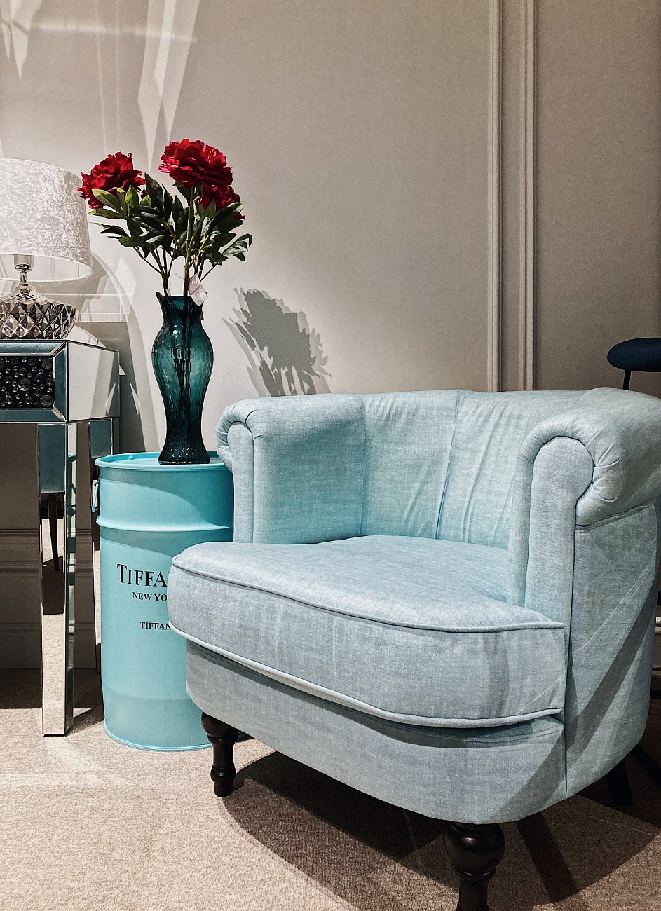 Бочка металлическая декоративная "Тиффани" M STARBARREL  043818 Голубой;зеленый  - Вид №1