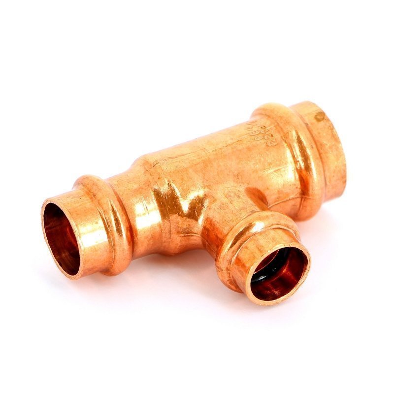 Тройник пресс 22x15x18 медный IBP P513002215018 - Вид №1