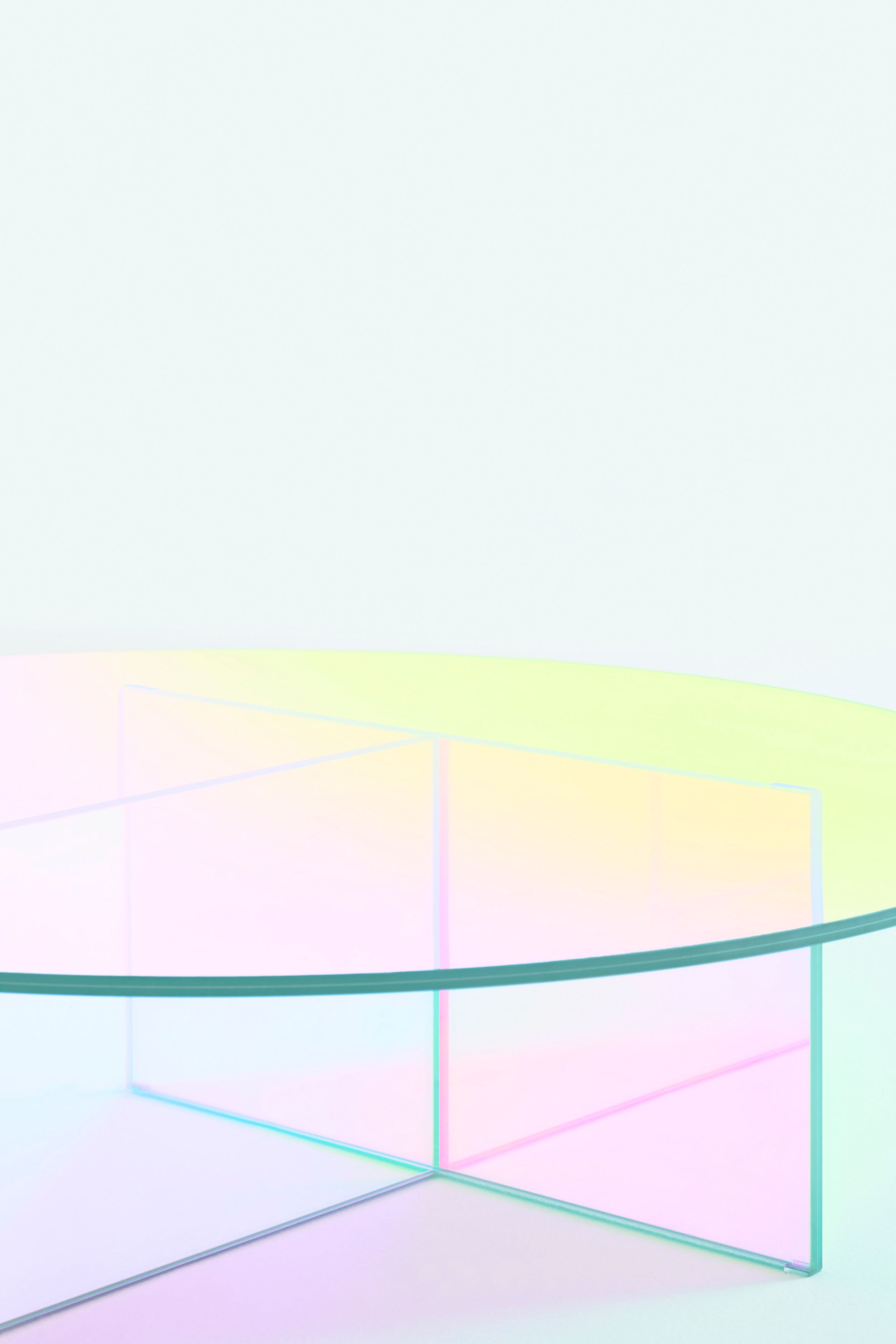 Кристалл круглый низкий журнальный столик Glas Italia Shimmer ARCH-00135879 - Вид №1