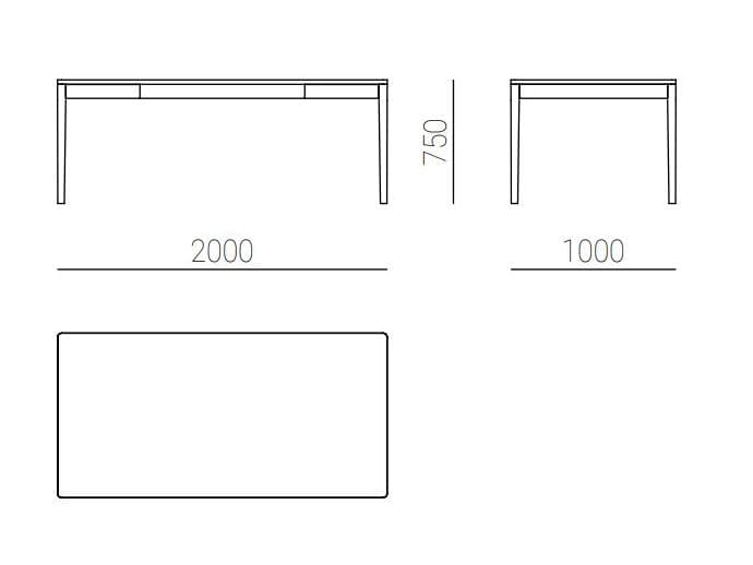 Прямоугольный стол из ясеня с ящиками In Stock Mor Design ARCH-00029480 - Вид №6