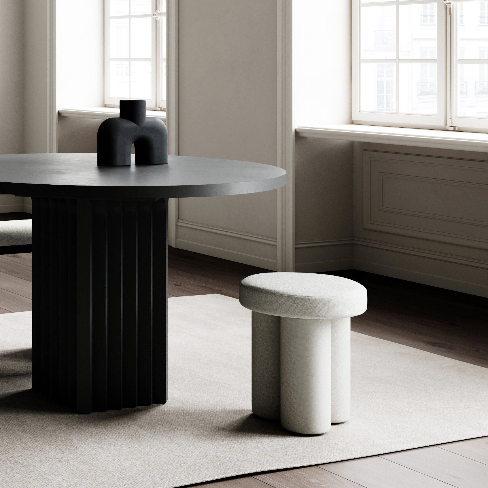 Низкий стул из льна 101 Copenhagen Big Foot ARCH-00035385 - Вид №9