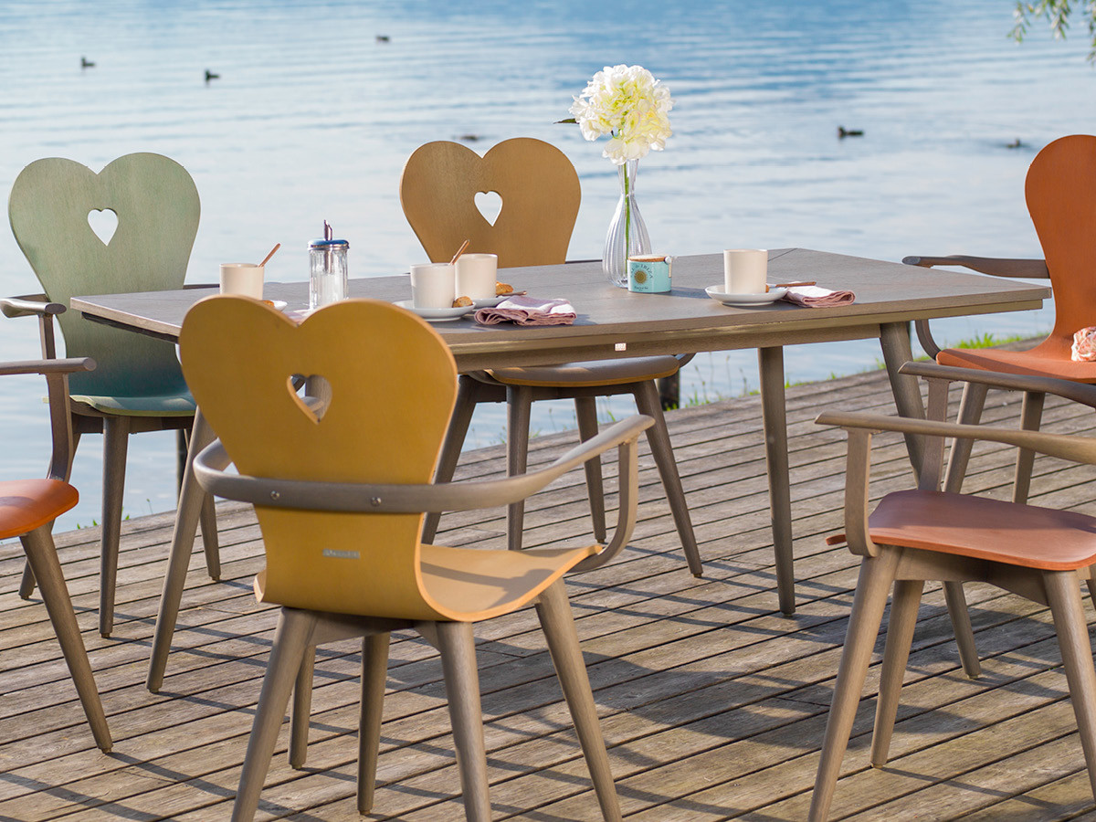 72.00.0537 Стол Alpenblick 90 x 160 старый серый Mbm  - Вид №1