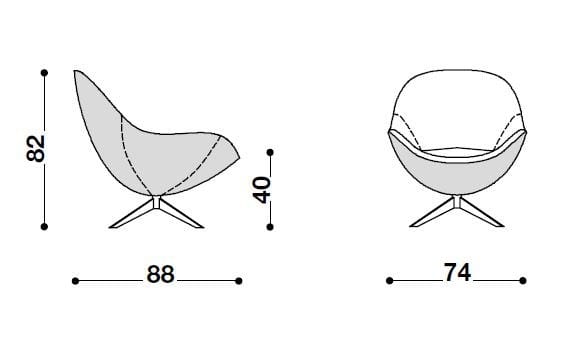 Спицевое кресло Désirée divani SOOR ARCH-00055346 - Вид №9