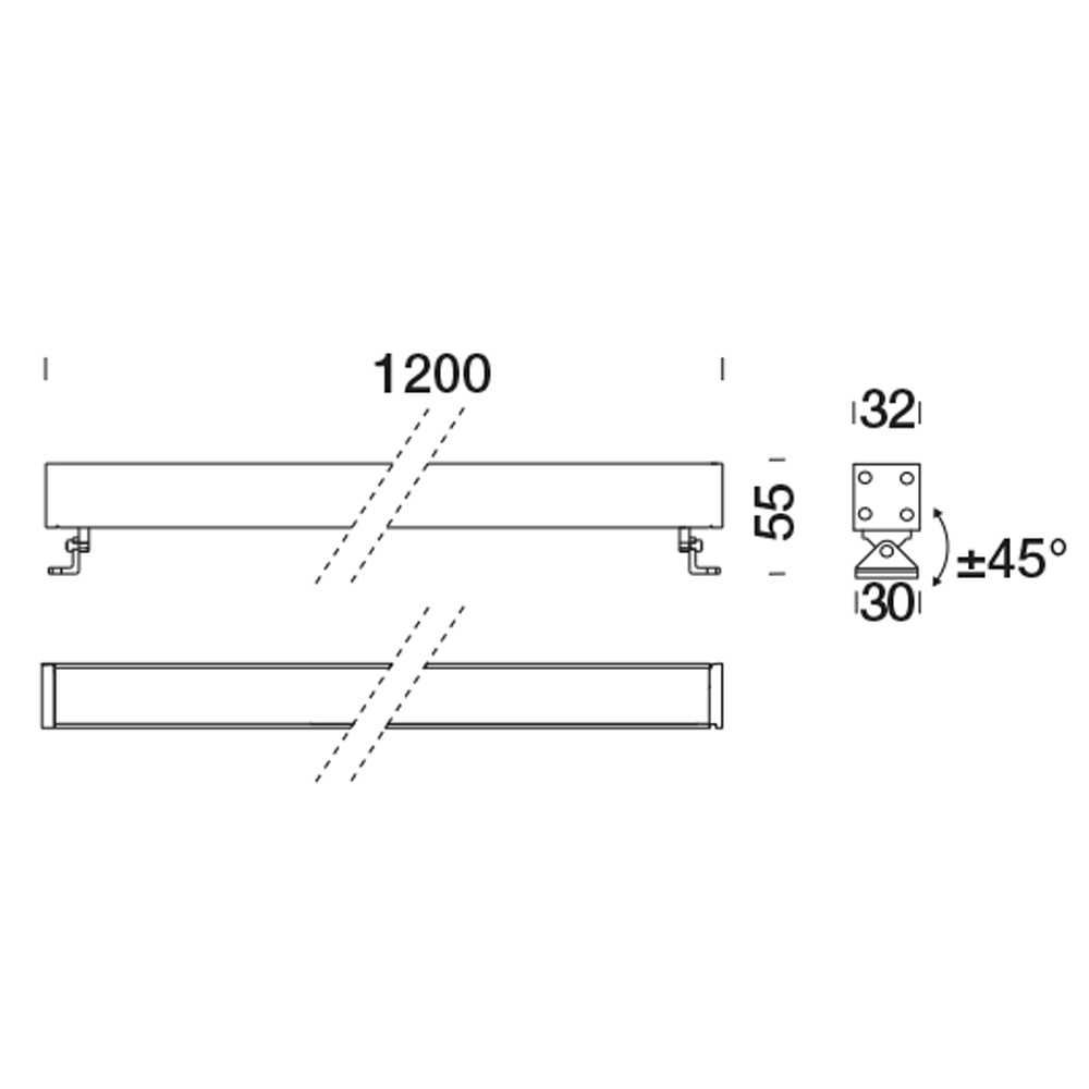 8411661 Подсветка стены Platek MINI CORNICHE Applique  MINI CORNICHE Applique 1200 mm - LED 4000K 13°  - Вид №10