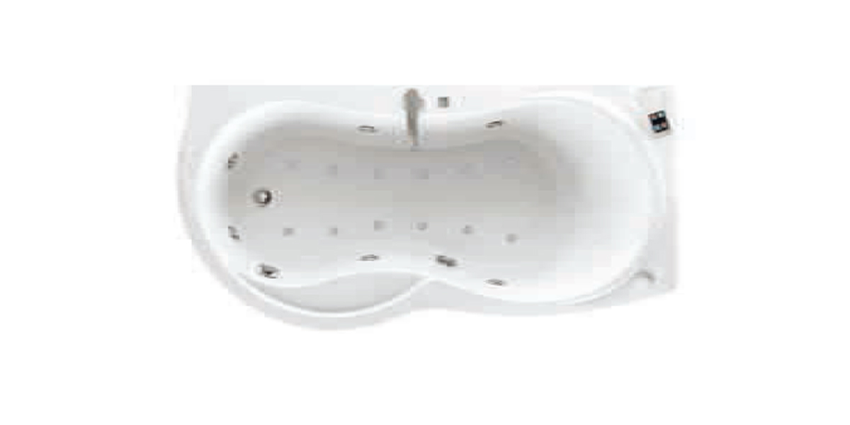 Ванна Plus Novellini VENUS с набортным смесителем и боковой панелью VEN417070PDA1 - Вид №1