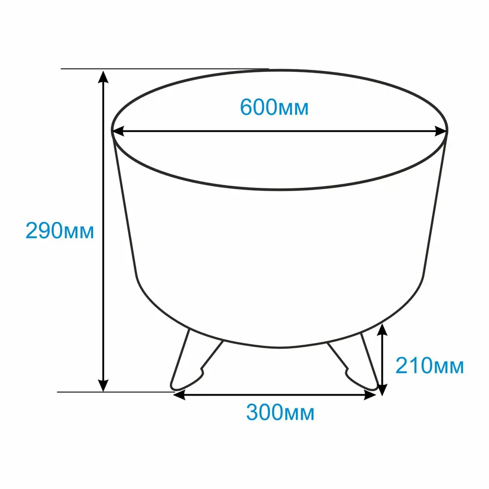 Костровая чаша Лес 600x500 мм Santreyd STLM-2055216 - Вид №5