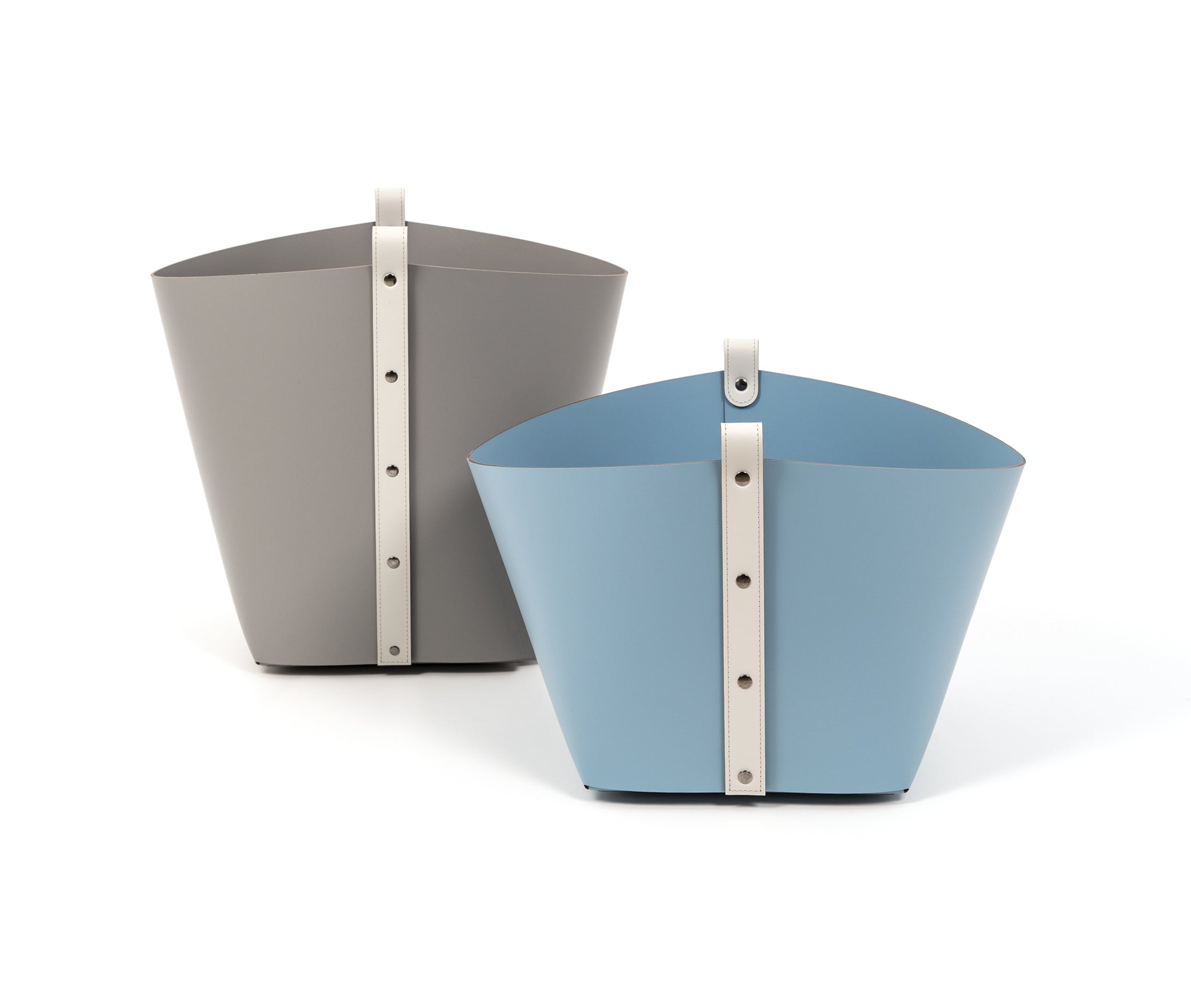 Ovo Basket - 40X40XH29 см / Серо-коричневый / регенерированная кожа_манго Pinetti 76.0180.082.036 - Вид №7