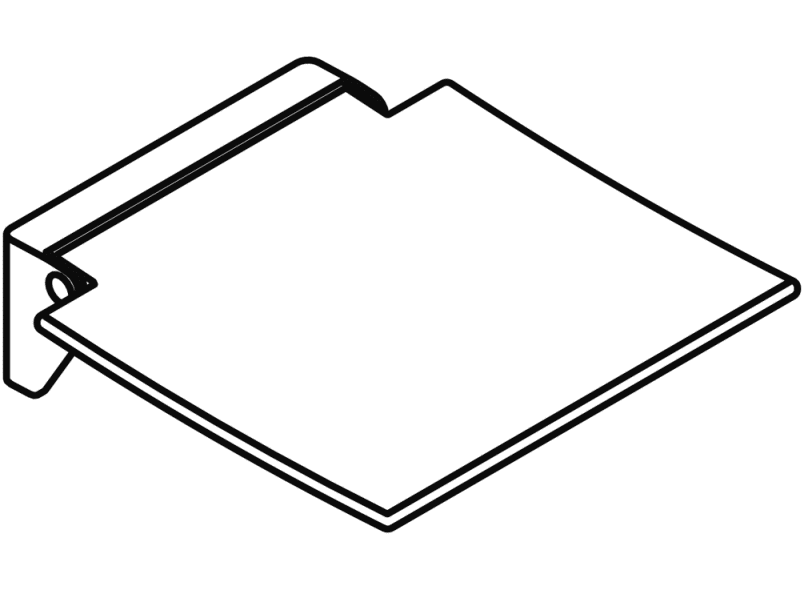 950.51.40090 Мобильное складное сиденье 350 HEWI System 800 K  - Вид №2