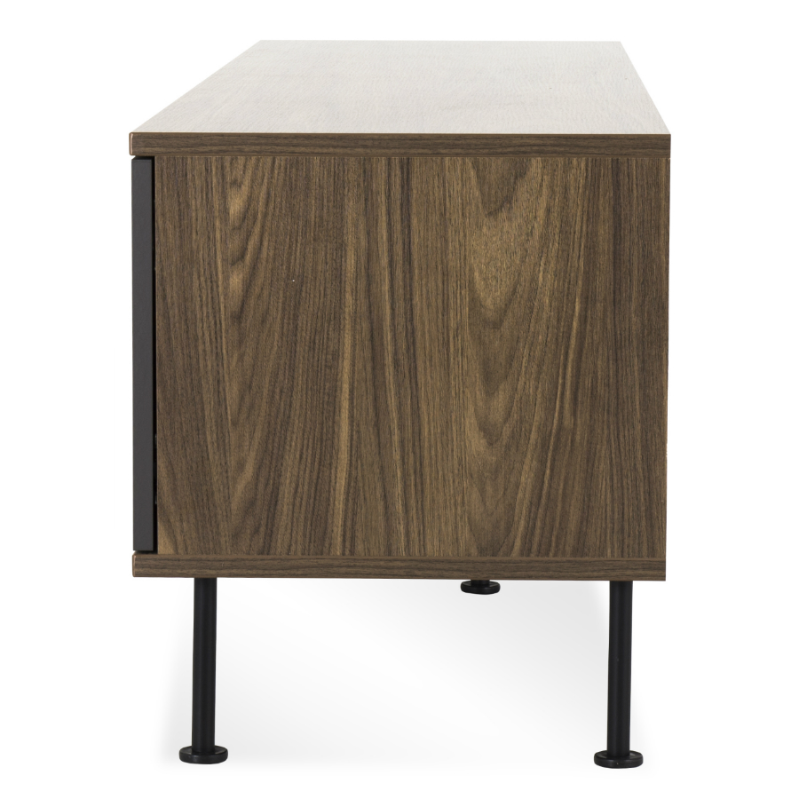 Тумба под ТВ Tenzo Daxx, меламин/металл, 52х163х43 см, серо-коричневая 7162334 - Вид №4