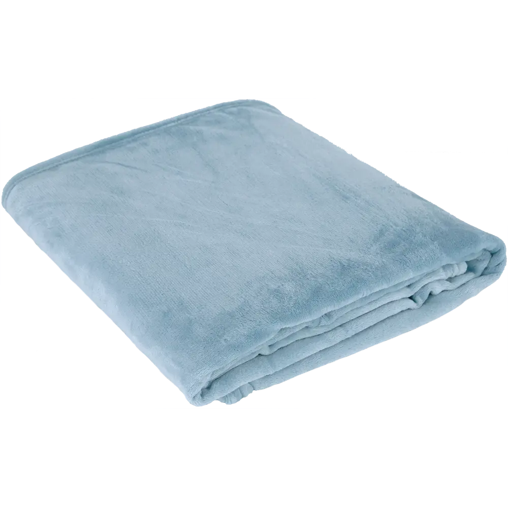 Плед, 180х200 см, фланель, цвет голубой BELEZZA STLM-2175455