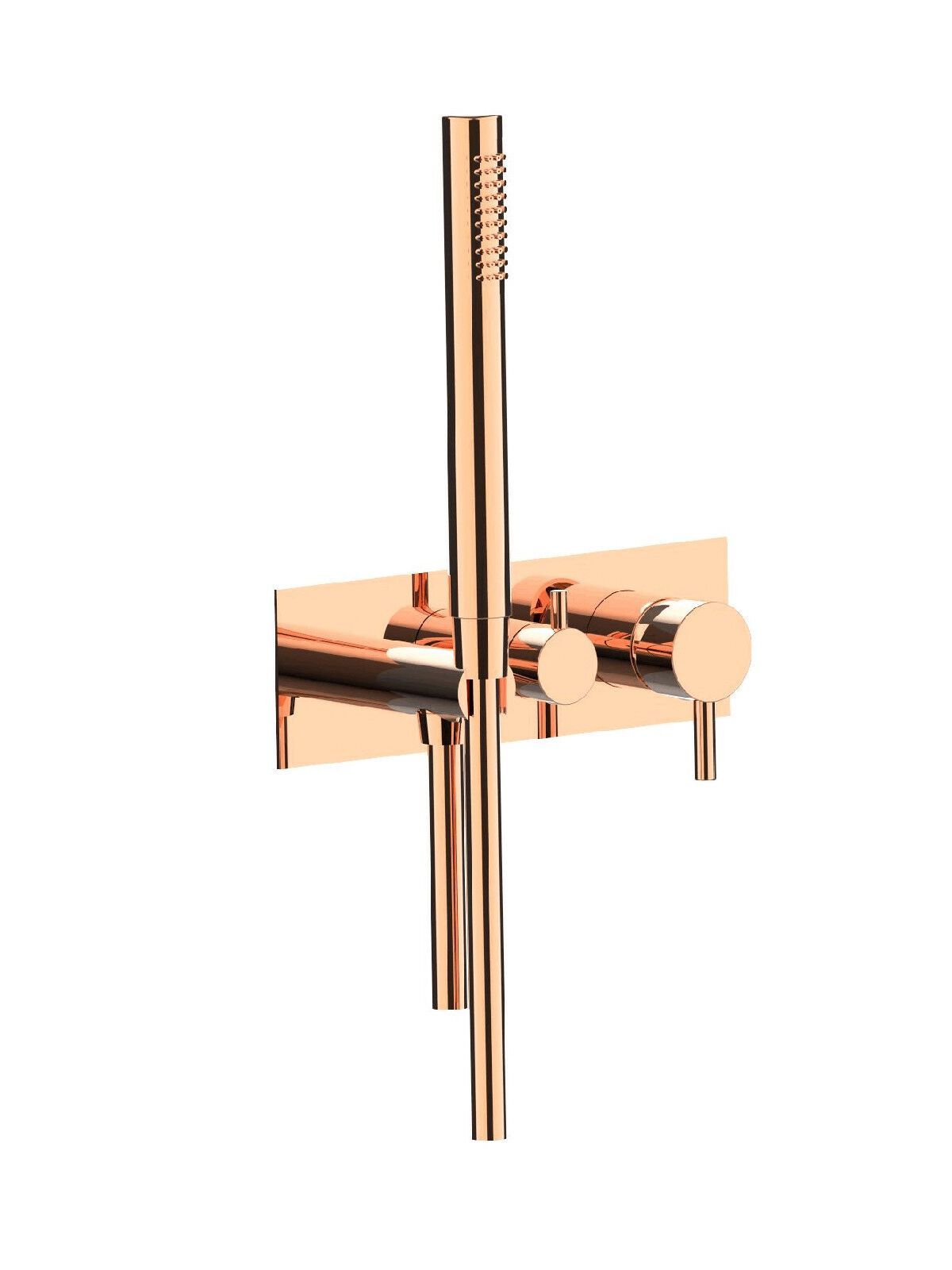 Настенный смеситель для ванны с 3 отверстиями и ручным душем Rubinetterie Frattini отдельная эстетика ARCH-00136591 - Вид №42