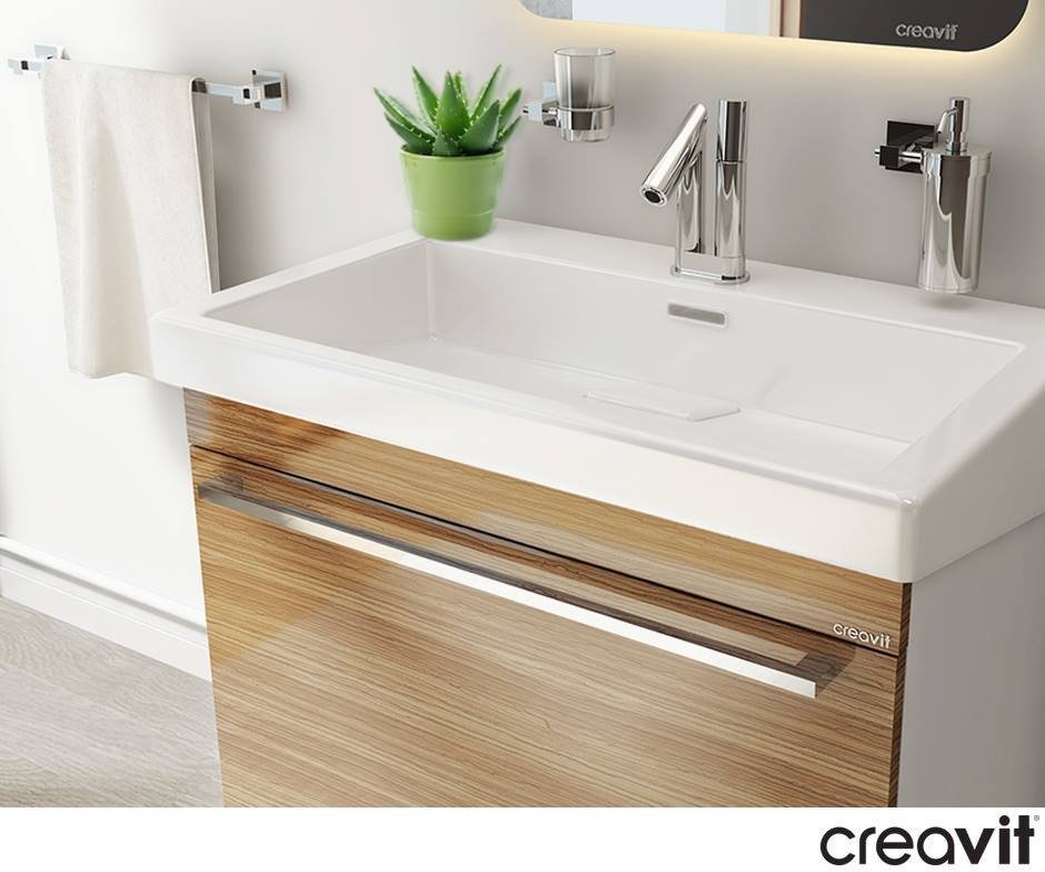 EP080-00CB00E-0000 Раковина EP080 мебельная (80см) Creavit  - Вид №1