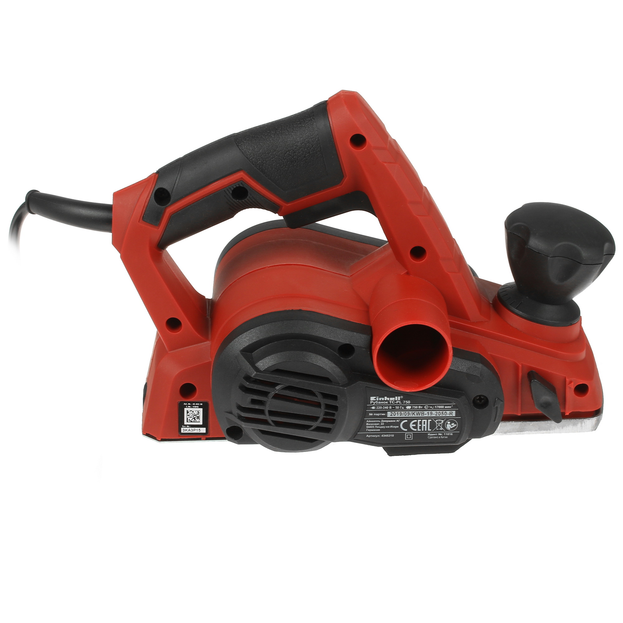 Электрорубанок Einhell TC-PL 750 4771455 STDN-0022364 - Вид №3