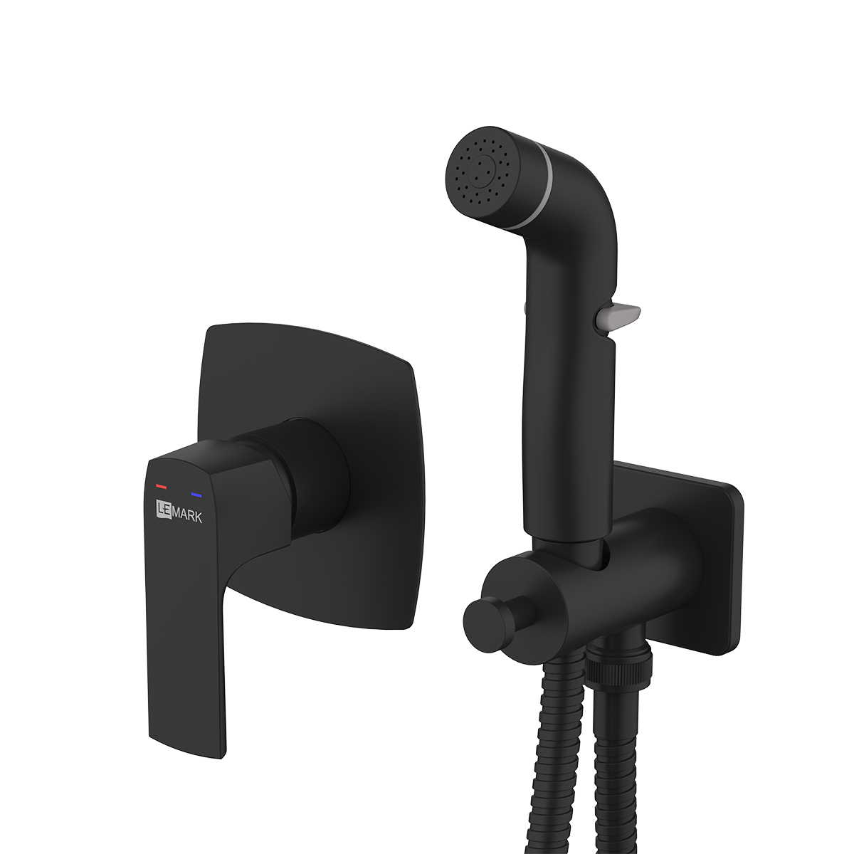 LM7219BL Смеситель Ursus с гигиеническим душем, встраиваемый LEMARK URSUS 