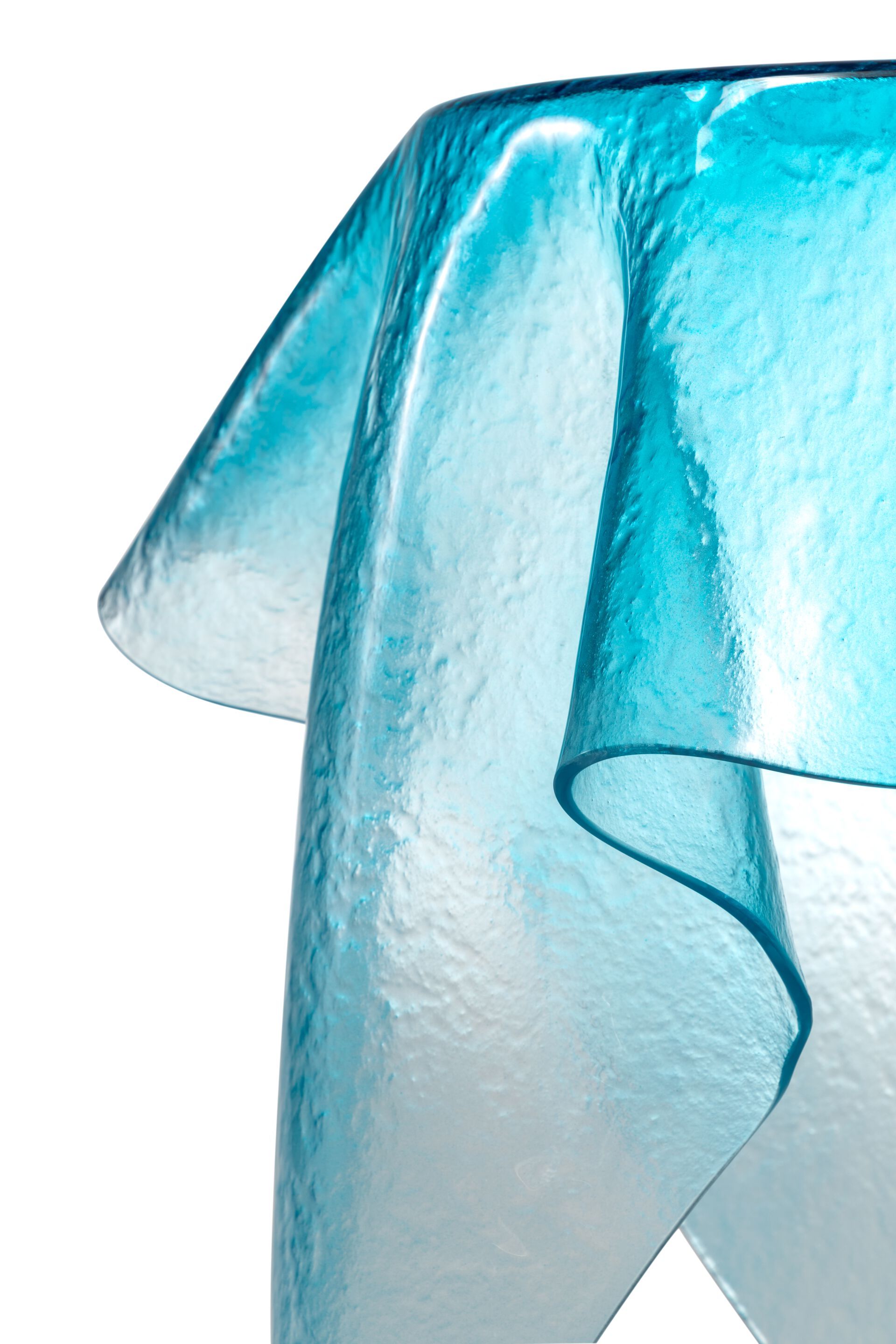 Круглый журнальный столик из изогнутого стекла REFLEX платок ARCH-00035349 - Вид №1