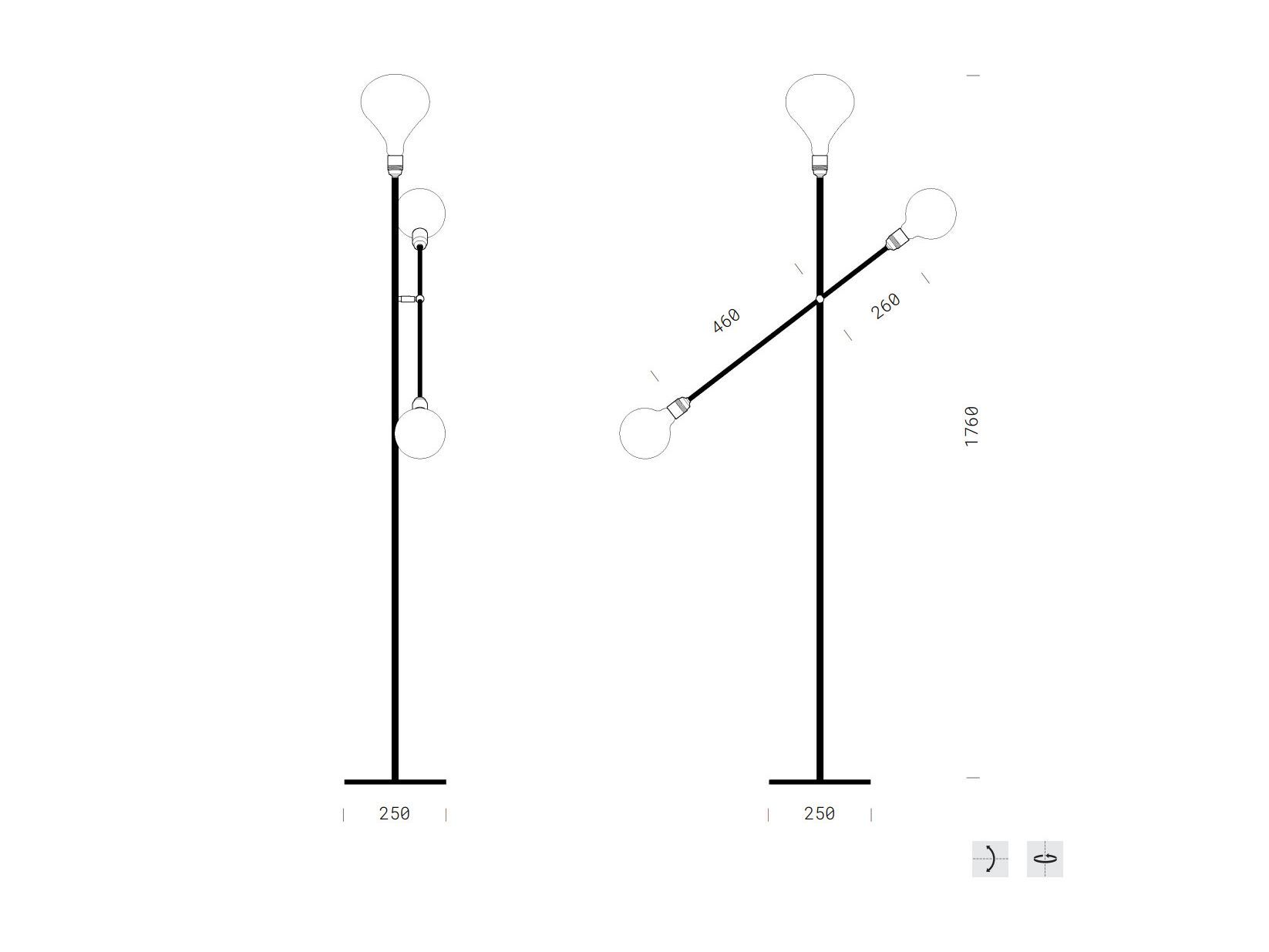 Dimmable напольный светильник Сид Renzo Serafini идея ARCH-00074274 - Вид №5