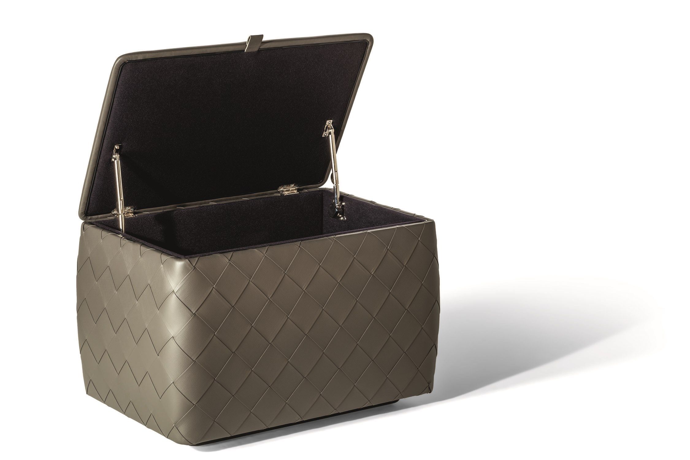 Пуф прямоугольный кожаный контейнер Poltrona Frau коллекция-мебель и аксессуары ARCH-00136876 - Вид №3