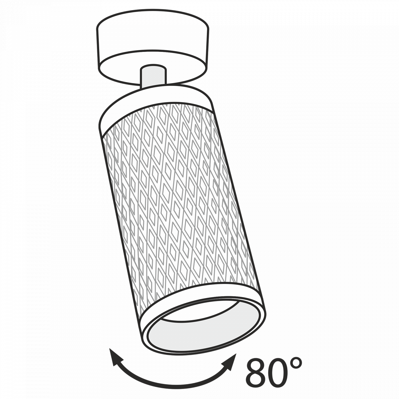 Спот потолочный поворотный с алюминиевым плафоном 19,5 см белый Alfa C034CL-01W TECHNICAL CEILING & WALL 00-3956961 Белый  - Вид №1