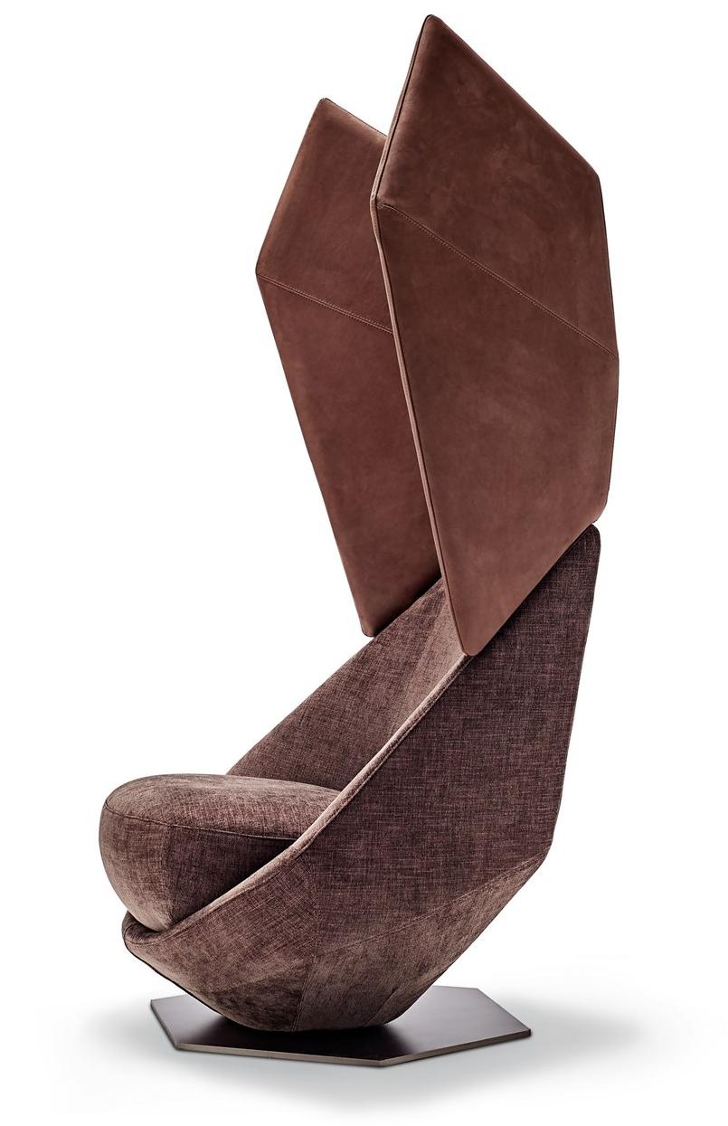 Arketipo Вращающееся кресло из ткани с высокой спинкой sun-id-1394172 - Вид №1