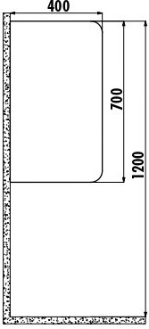 TP690-00CB00E-0000 Перегородка для писсуара TP690 Creavit  - Вид №1