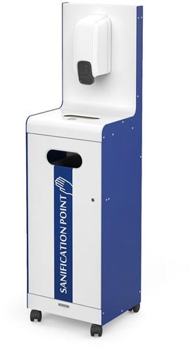 Metalco Дозатор дезинфицирующего средства для рук со стальной корзиной Sanification point sun-id-1407702 - Вид №6