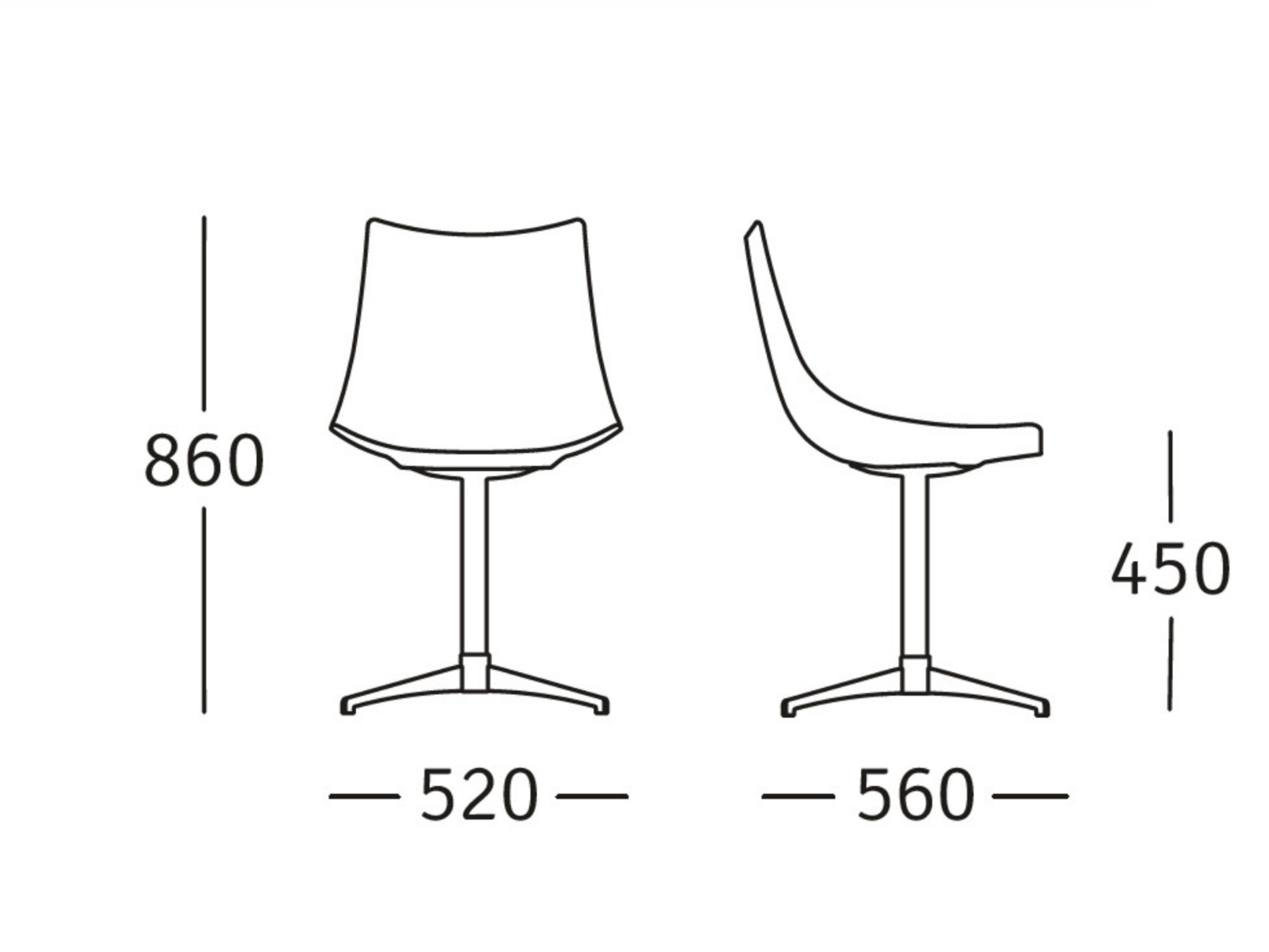 Поворотный стул из полиуретана ROSSIN ARCH-00143377 - Вид №4