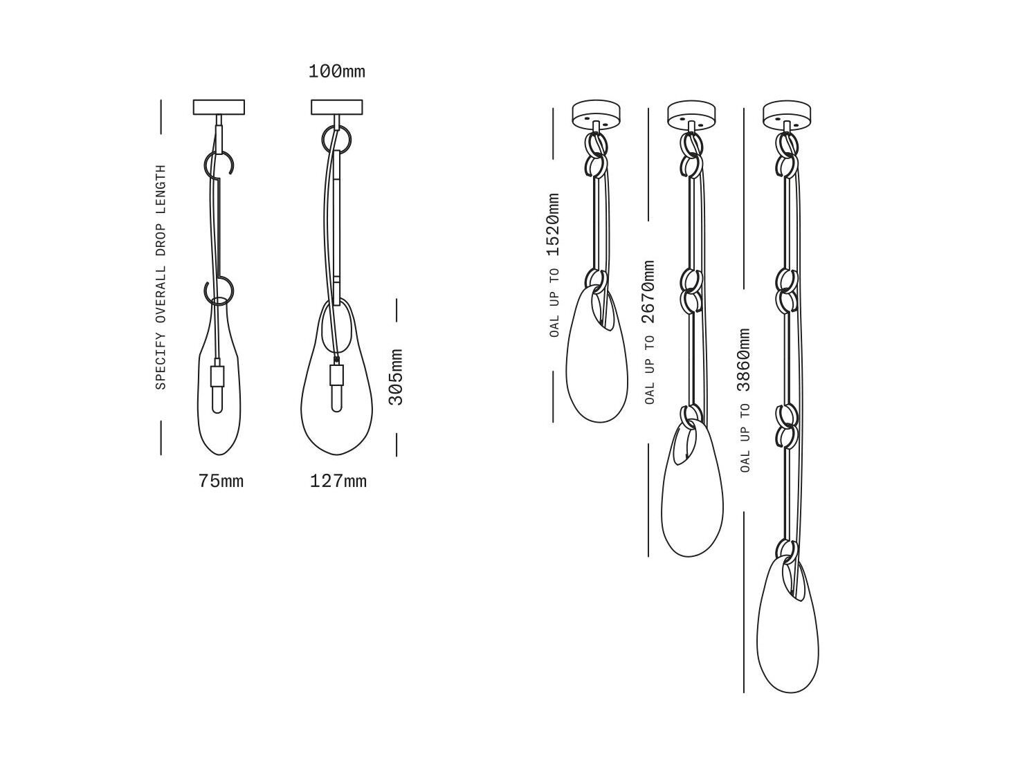 Подвесной светильник из латуни и выдувного стекла SkLO Hold ARCH-00102135 - Вид №7
