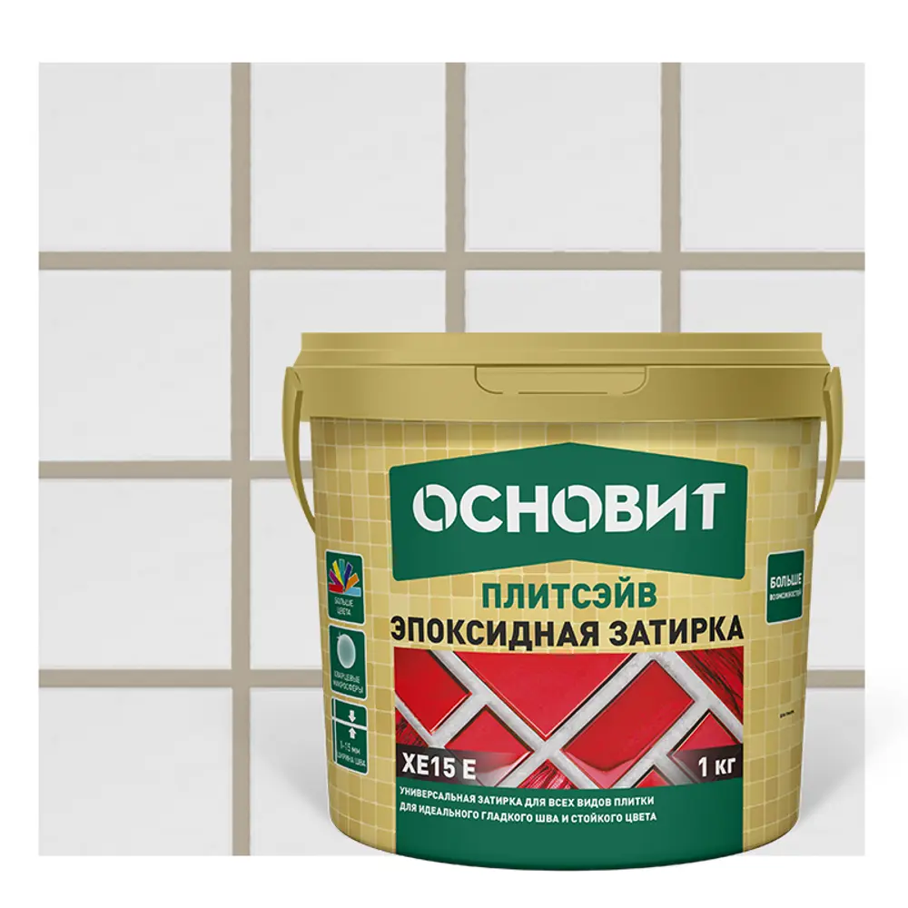 Эпоксидная затирка Основит 132 цвет дуб дымчатый 1 кг STLM-2063620