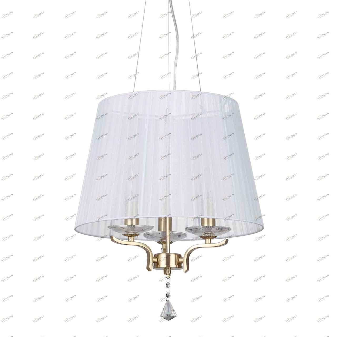 Подвесная люстра Ideal Lux Pegaso SP3 Ottone Satinato IDEAL LUX ДИЗАЙНЕРСКИЕ, PEGASO 312805 Белый 