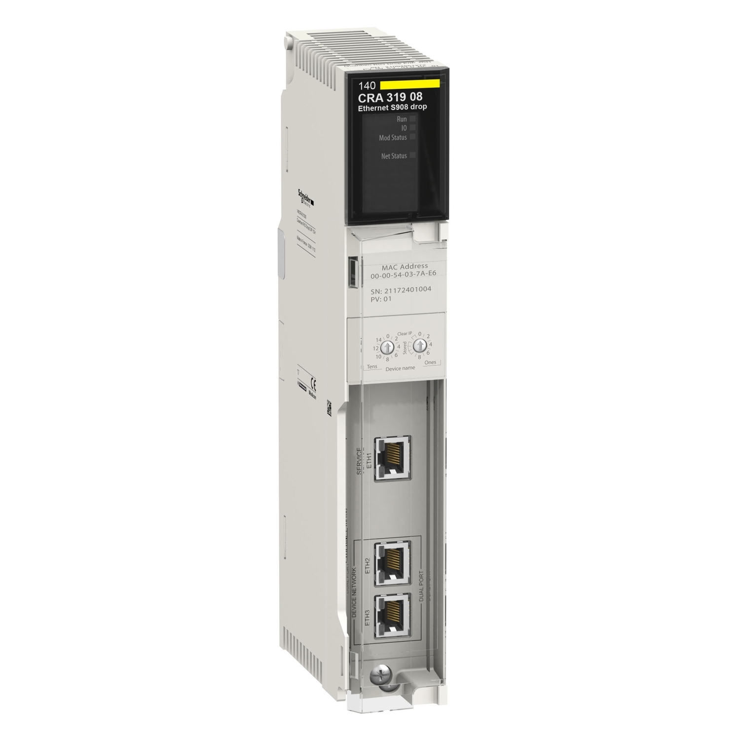 140CRA31908 M580 Quantum S908 RIO Drop Adapter Schneider Electric Промышленные ПЛК Modicon 