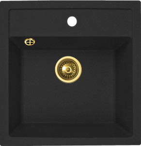 Мойка кухонная ZorG Granit GR 515 BLACK BRONZE из искусственного гранита, графит/бронза