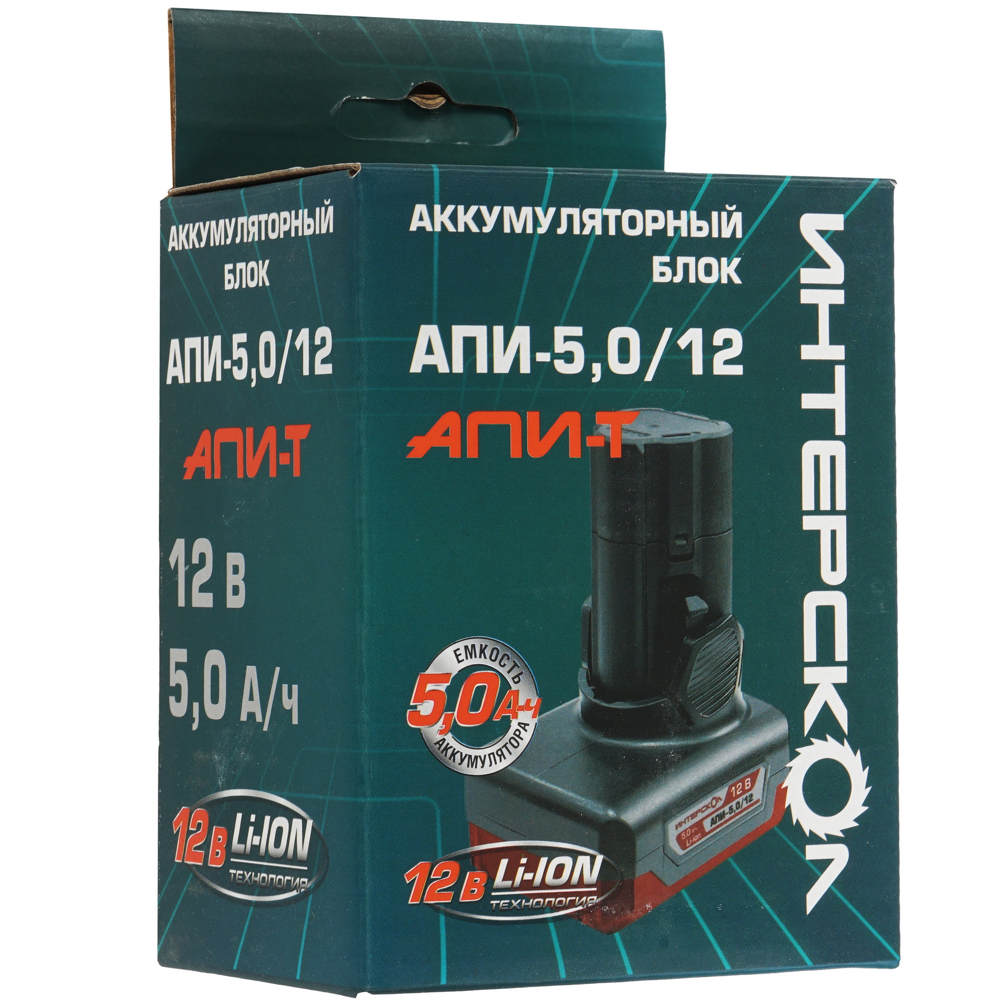 Аккумулятор Интерскол БА-5.0/12 АПИ-Т 12V 9150336 STDN-0029369 - Вид №4