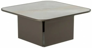 Tonin Casa Низкий квадратный журнальный столик из крашеного металла