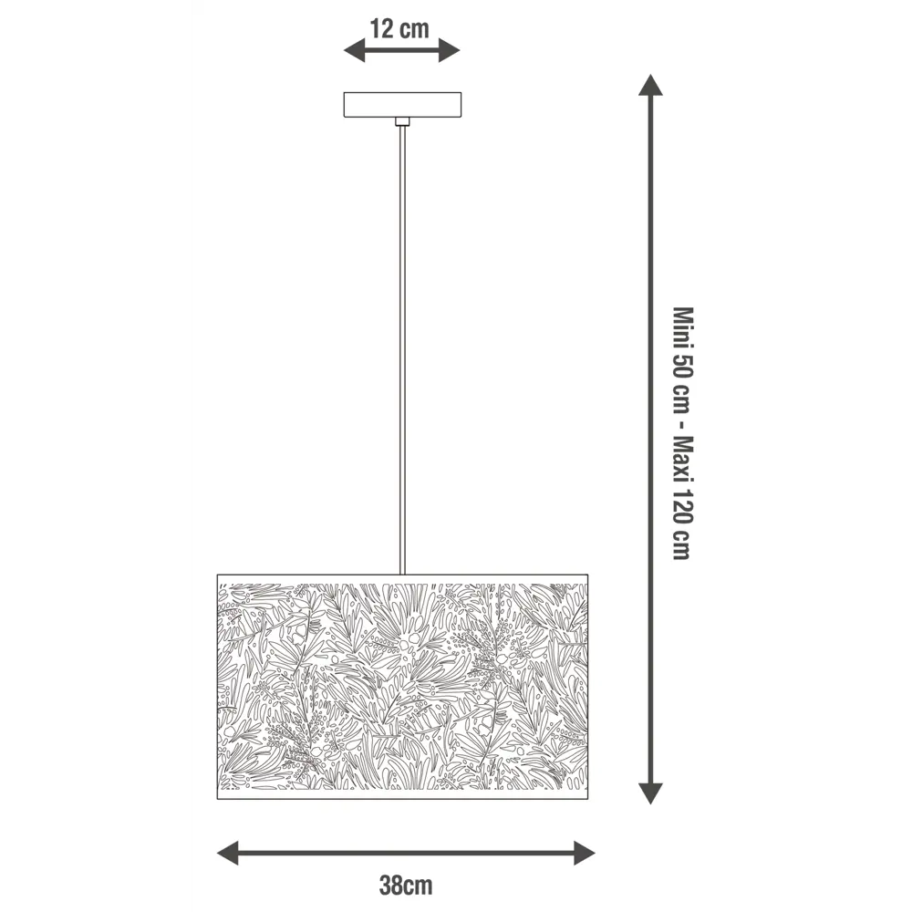 Подвесной светильник INSPIRE Frella с ботаническим декором 84729817 STLM-0054116 - Вид №16