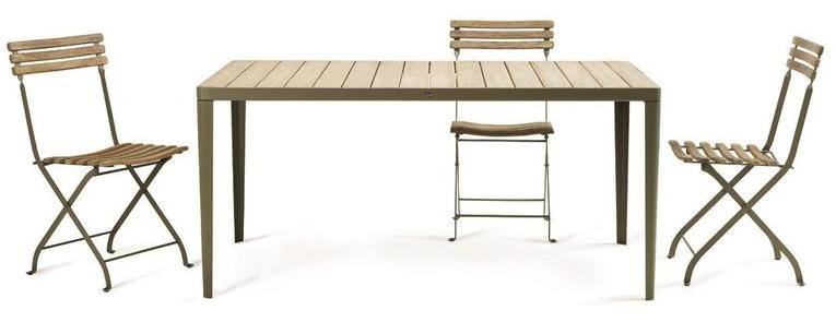 Ethimo Прямоугольный садовый стол из тика Laren sun-id-1463541 - Вид №2