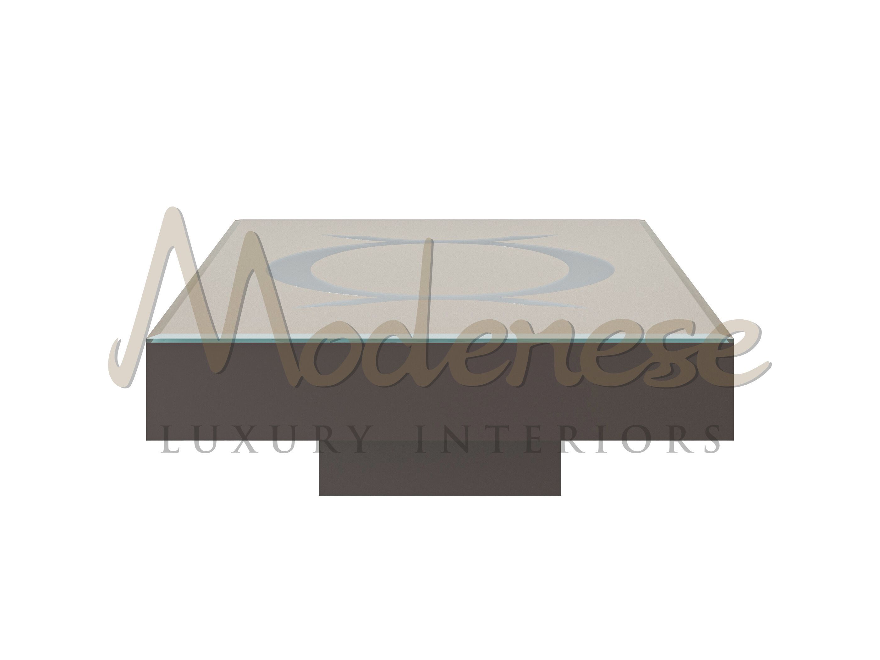 Деревянный прямоугольный низкий журнальный столик Modenese Luxury Interiors AURORA ARCH-00110313 - Вид №1