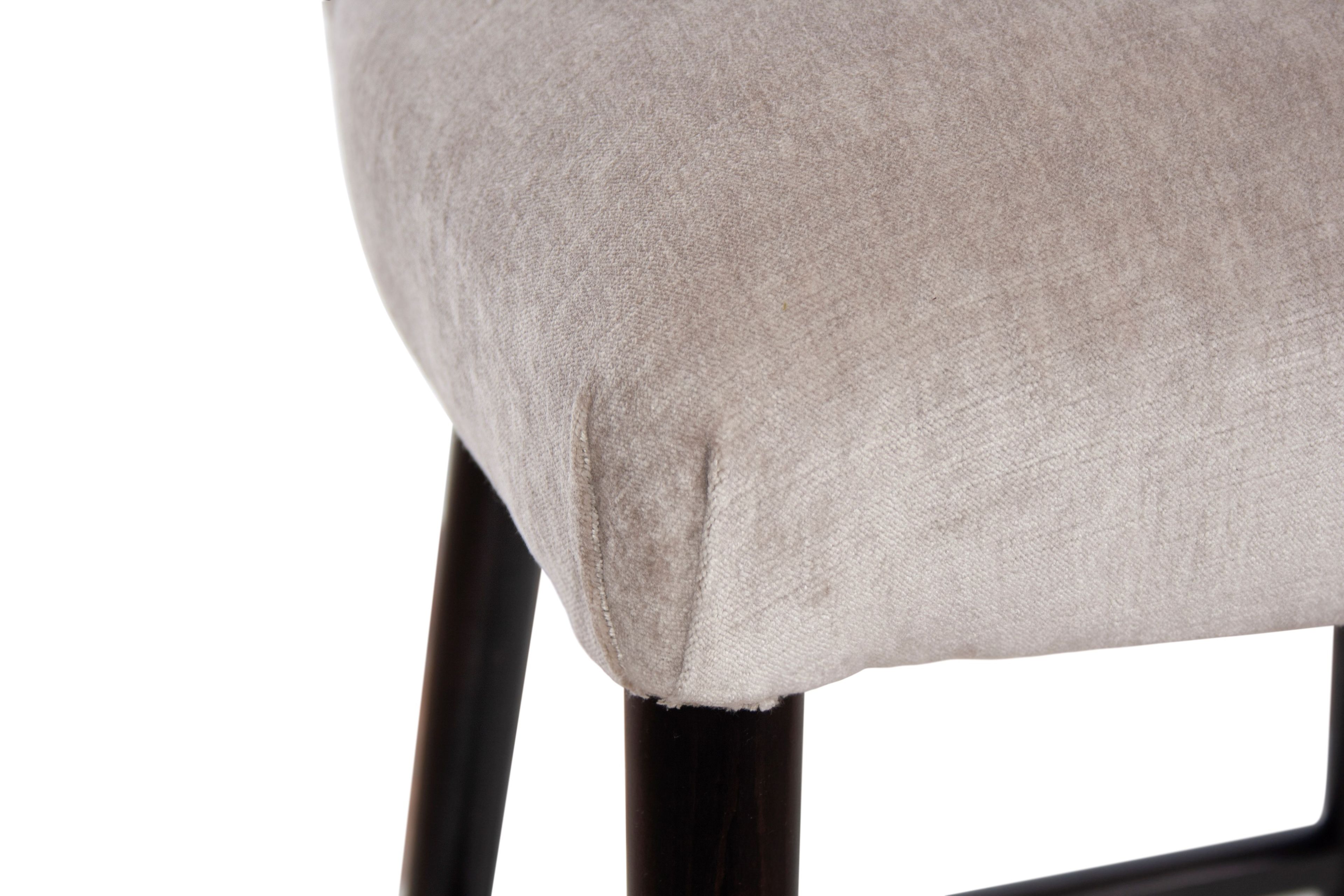 Высокий тканевый табурет с подставкой для ног со спинкой CREARTE COLLECTIONS Kel Contemporain ARCH-00136515 - Вид №8