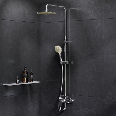 F0780910 душ.системанабор:см-ль д/ванны/душаверхний душ d220 мм ручной душ 110 мм 1 функция AM.PM Like
