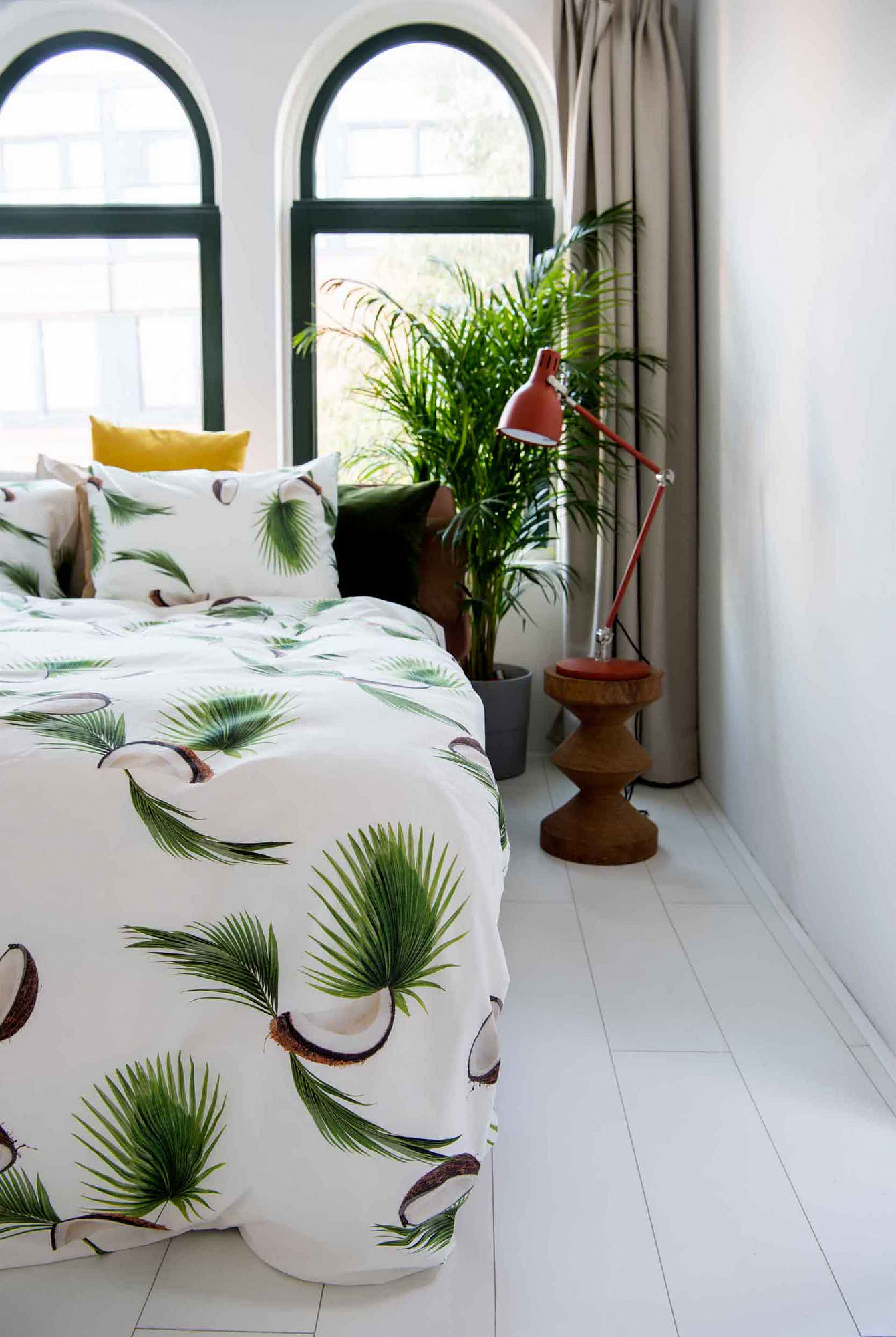 Детское постельное белье односпальное "Кокос" 150х200 см SNURK  335434 Белый;зеленый  - Вид №1