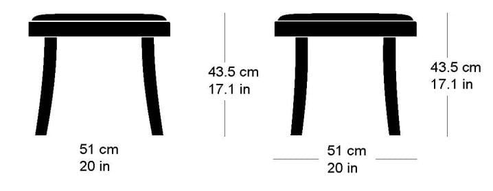 Низкий стул из массива дерева с мягким сиденьем horgenglarus Seley ARCH-00136225 - Вид №2