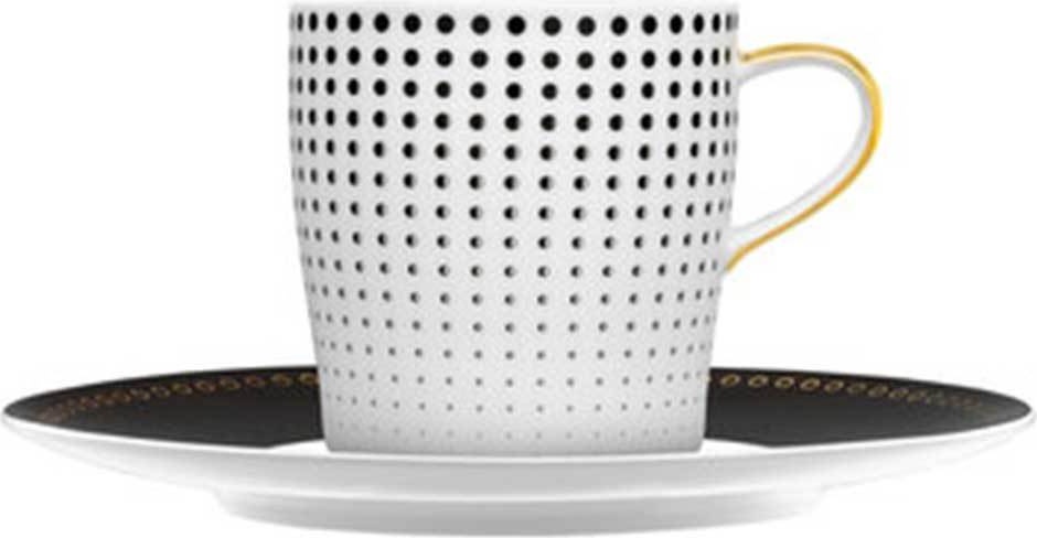 10571094 Furstenberg Чашка кофейная с блюдцем Furstenberg "Лунный свет" 200мл Фарфор 