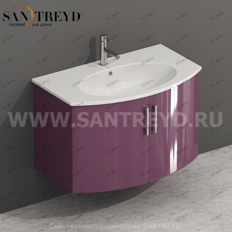 MDMA80Y082 Тумба с двумя створками 78 см фиолетовая Globo 4ALL Италия Ceramica Globo