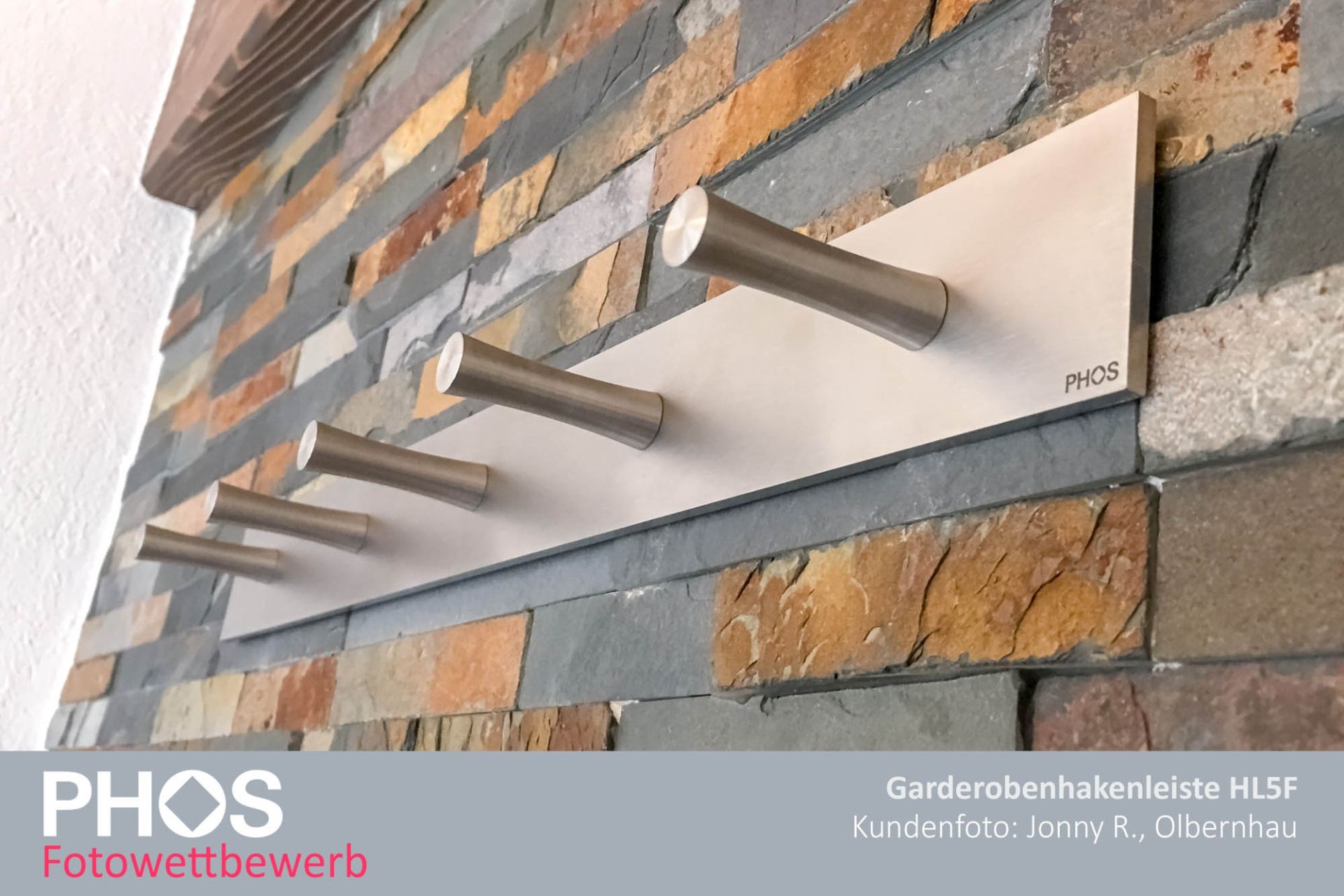 HL5F Крючковая планка с 5 крючками PHOS  - Вид №3