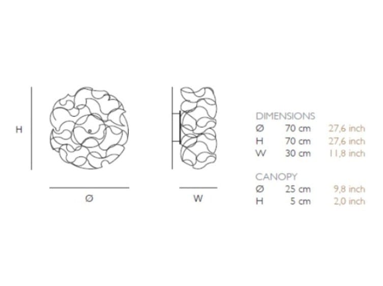 Металлический светодиодный потолочный светильник Quasar Curled ARCH-00139323 - Вид №4